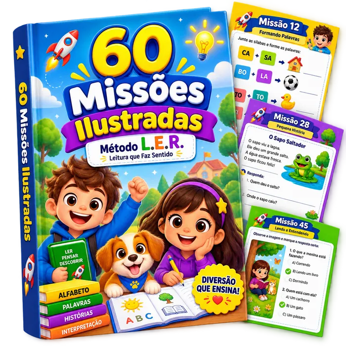 Livro 60 Missões Ilustradas do Método L.E.R.